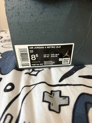 Sneakers Jordan 4 Nero Grigio