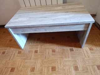 Mesa de centro elevable madera