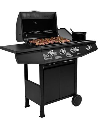 Barbacoa XXL de  gas casi a estrenar con funda