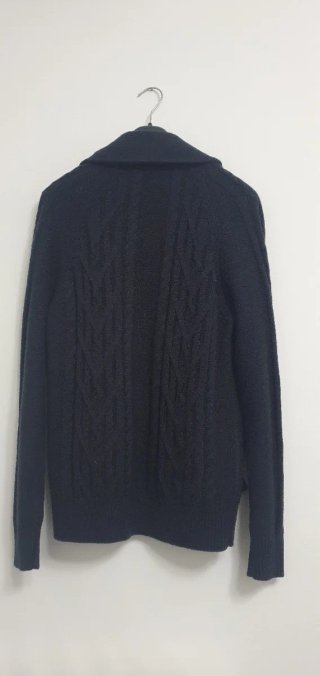 Cardigan Rifle Jeans Uomo L Blu Maglione
