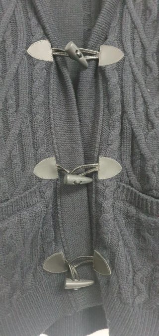 Cardigan Rifle Jeans Uomo L Blu Maglione