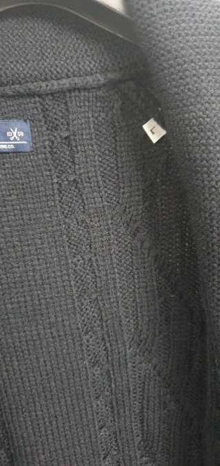 Cardigan Rifle Jeans Uomo L Blu Maglione