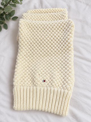 Bufanda Tommy Hilfiger Punto Grueso Beige