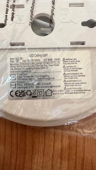 Lámpara LED Superficial 15W 5000K Pack 2