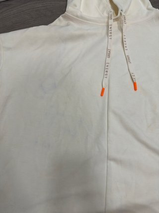 Sudadera beige manga 3/4