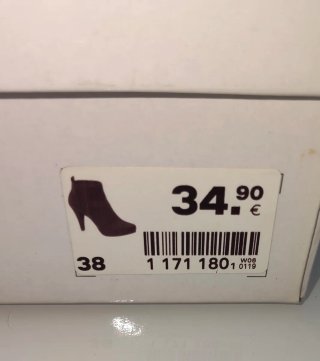 Botines de tacón negros con pedrería