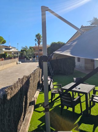 Sombrilla de jardin o terraza de aluminio 3x4