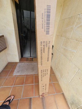 Sombrilla de jardin o terraza de aluminio 3x4