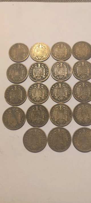 Monedas Pesetas Franco 1947*54