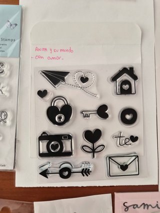 Sellos de goma para scrapbooking y tarjetería