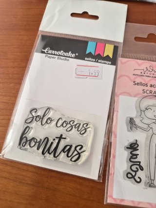 Sellos de goma para scrapbooking y tarjetería