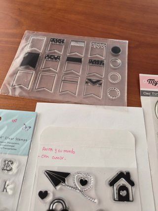 Sellos de goma para scrapbooking y tarjetería