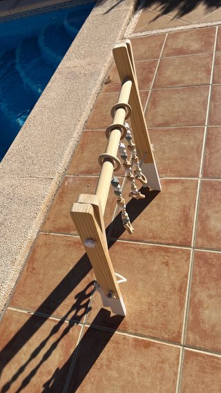 Gimnasio de madera para bebé