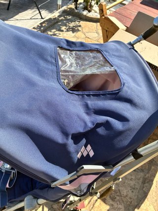 Carrito Maclaren azul y rosa
