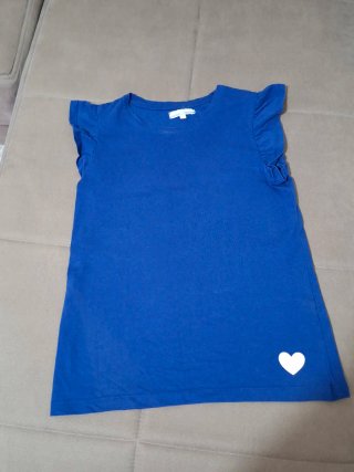 Salopette corta bambina età 9 10 anni con maglia