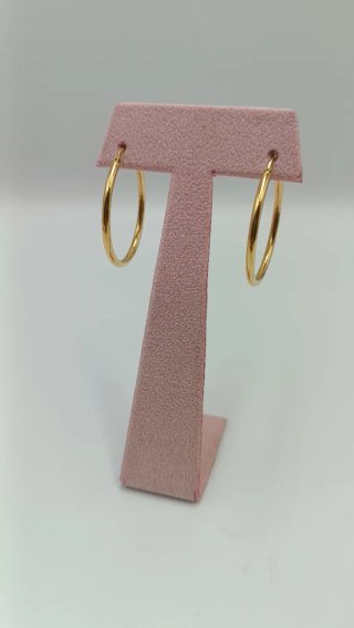 Aros de oro de 18kt.