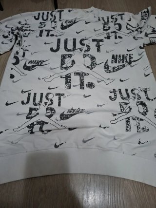 Felpa Nike Jordan Bianca Stampata