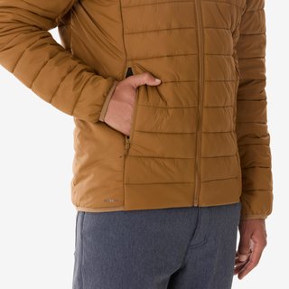 Chaqueta acolchada de senderismo hombre - MH500 marrón