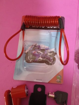 Candado moto/patín + Reloj cronómetro