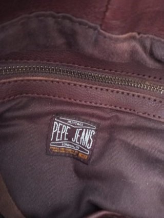 Mochila  grande Pepe Jeans Cuero Marrón vintage
