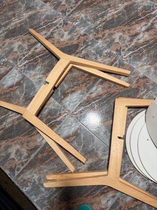 4 Sillas Blancas Madera