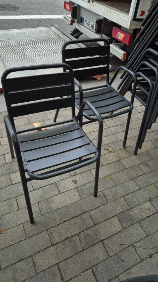 Sillas de exterior negras