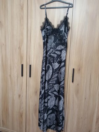 Vestido largo estampado floral