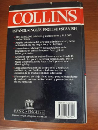 Collins Compact Diccionario Inglés Español-ingl...