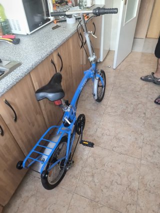 Bicicleta plegable 16'TEEN azul urbana