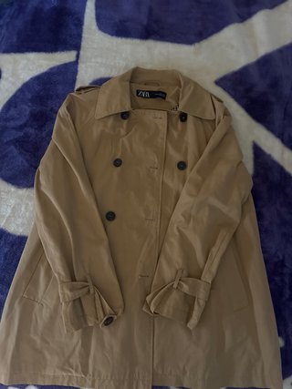 Gabardina Zara Beige Talla XS