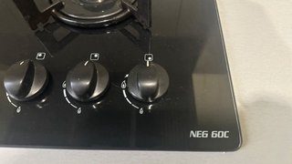 Cocina de gas cristal negra NEG 60C