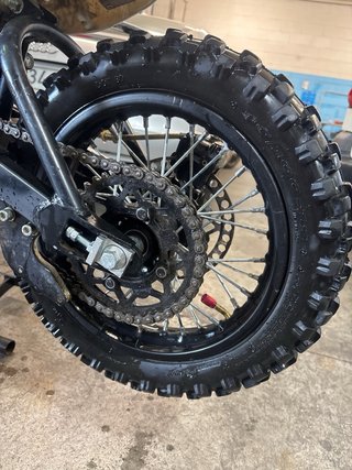 Pit Bike Motocross Negra y Blanca