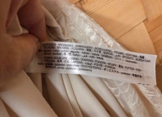 Vestido encaje Zara Talla S