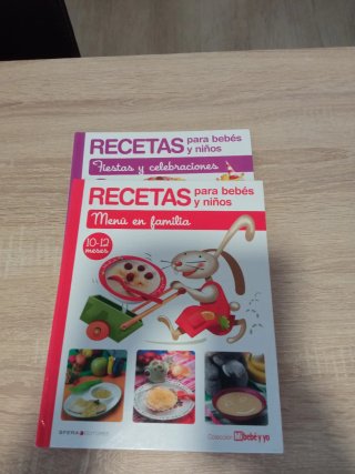 Lote 5 Libros Recetas Bebés y Niños
