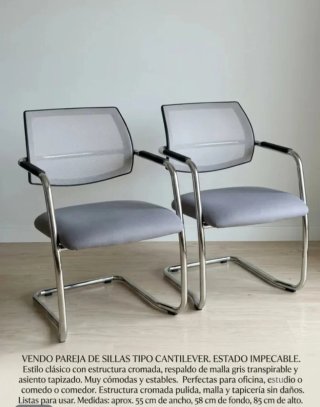 Sillas Cantilever Tapizadas