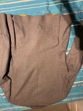 Americana Zara Man Gris Forro Amarillo