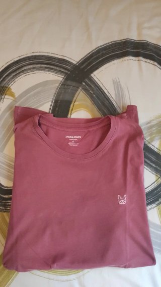 Camiseta Jack & Jones Rosa Talla XL