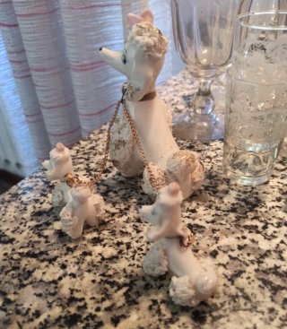Set 3 statuette barboncini Vintage Mount Royal