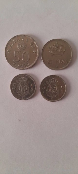 LOTE DE MONEDAS VARIADAS.JUAN CARLOS I..