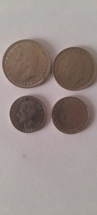 LOTE DE MONEDAS VARIADAS.JUAN CARLOS I..