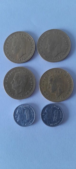 LOTE DE MONEDAS VARIADAS.JUAN CARLOS I..