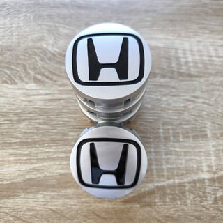 TAPABUJES HONDA 58mm GRIS MATE Y EMBLEMA NEGRO