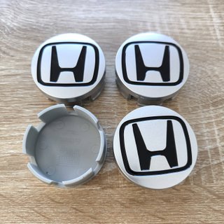 TAPABUJES HONDA 58mm GRIS MATE Y EMBLEMA NEGRO