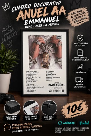 Cuadro Decorativo Anuel AA Emmanuel