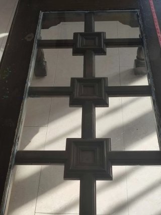 Mesa de centro madera y cristal