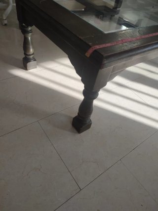 Mesa de centro madera y cristal