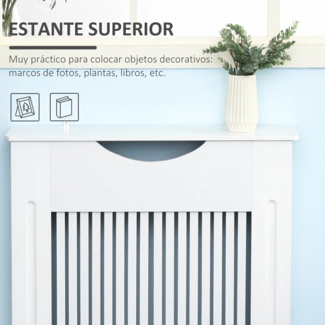 Cubre radiador blanco 78x19x82 cm