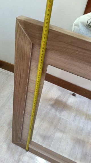 Mueble de entrada o TV de madera con espejo a jueg