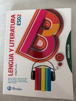 Libro de Lengua y literatura, 2° ESO edit. Bruño