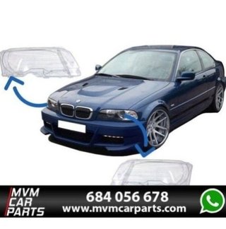 Tulipas cristal de faros BMW Serie 3 E46 Coupe y C